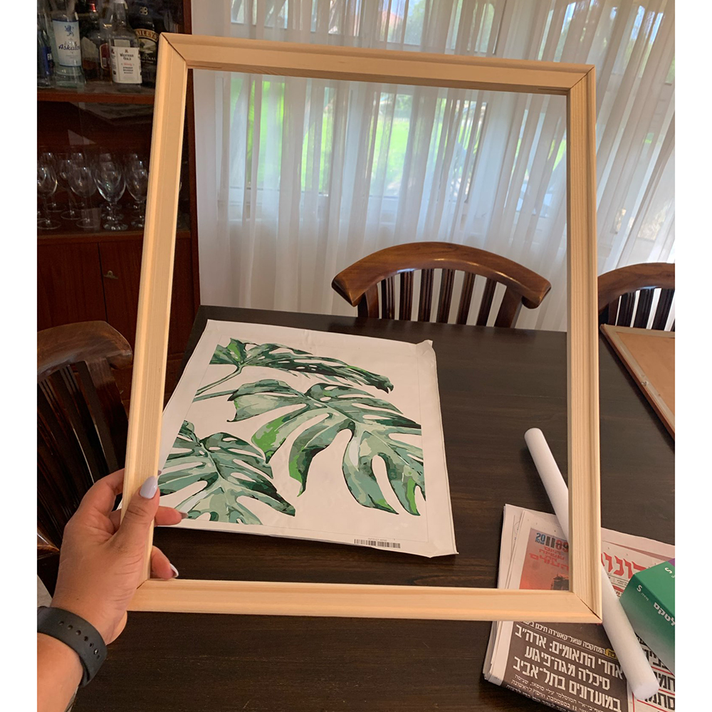 Wood Frame For Canvas Oil Painting Factory Price Picture Nature DIY Frames For Diamond Painting Picture Wall Art Decor