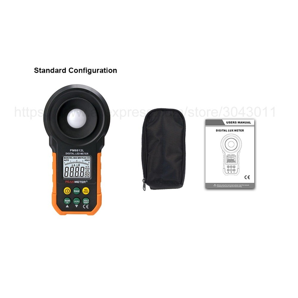 Digital luxmeter Lux/FC meter photography Luminometer Photometer handheld Spectrometers Optical Instruments 200,000Lux