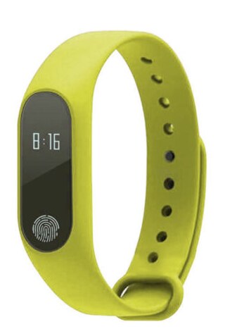 Bluetooth siliconen smartwatch voor dames en heren, hartslagmeter, fitness, slaaptracker, armband, horloge, waterdichte polsband: Groente