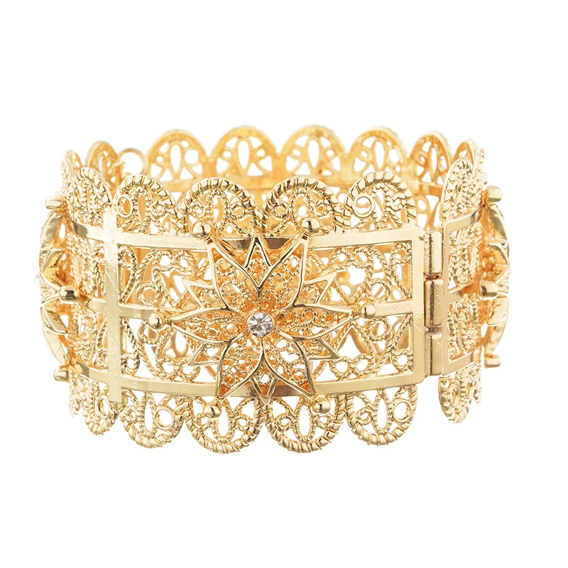 van Marokkaanse Stijl Armband Sieraden Bruiloft Metalen Strass Armband