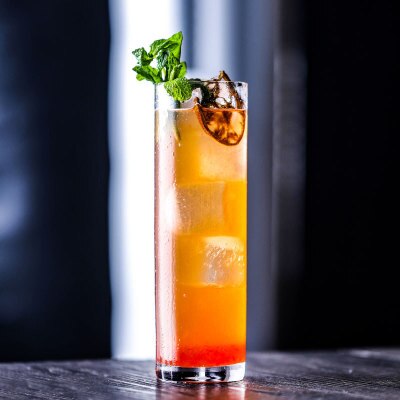 350ml 11oz Clear Long Tall Skinny Engraved Collins Drinking Glass Tumbler Cup