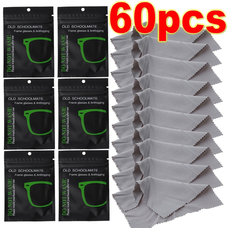60 pezzi riutilizzabili anti-nebbia salviette occhiali pre-idratati antiappannamento panno Defogger occhiali pulire prevenire l&#39;appannamento per occhiali a buon mercato