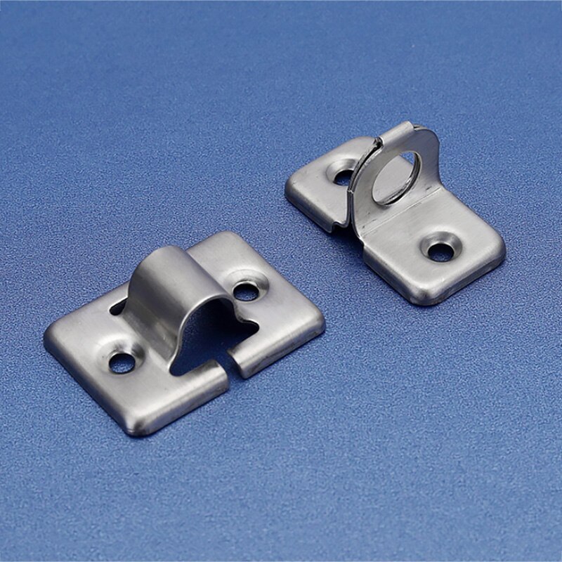 4/6/8 inch Long Silver Stainless Steel Door Bolts Latch Solid Sliding Bolt Latch Staple Gate Safety Lock Door Hardware Furniture