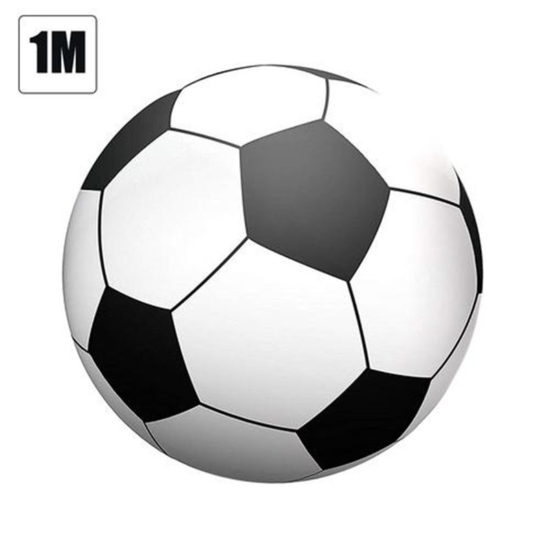 Pelota de playa inflable gigante de 80 cm/100 cm/150 cm, pelota grande de PVC gruesa de tres colores para voleibol de agua, al aire libre de fútbol, juguetes para niños: E