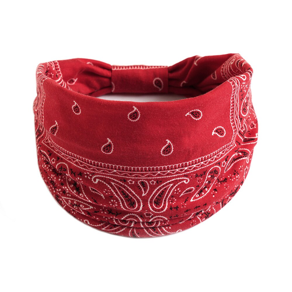 Bedrukte dames haarbanden zomer meisjes hoofdbanden elastische bandana's hoofddeksels voor sport tulband elastische haarband haaraccessoires: 13