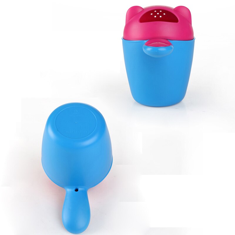 2 stuks baby kinderen cartoon beer badbeker baby shower shampoo beker bailer baby shower water lepel bad wasbeker