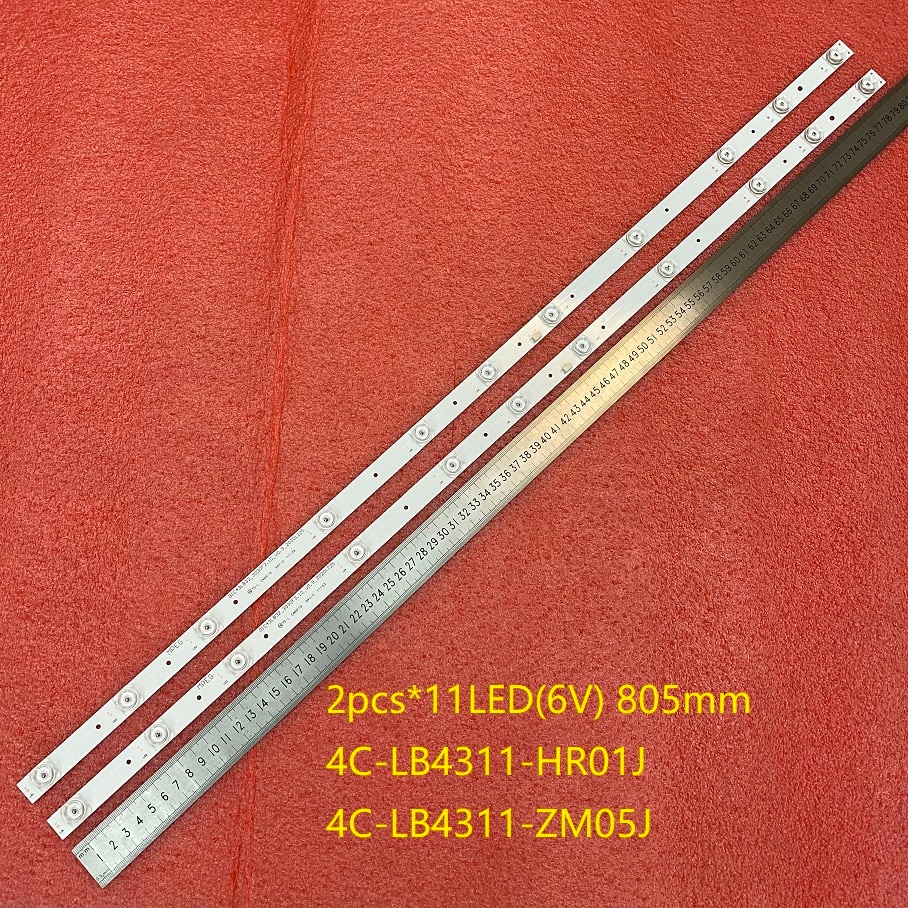 LED backlight strip(2) For TCL 43S6500FS 43S6500 43S423 43S421 43S325 Thomson 43UD6426 4C-LB4311-HR01J ZM05J ZM06J 43HR330M11A1
