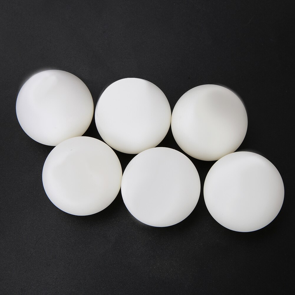 6PCS 40mm white Standard Durable PVC Practice Training Exercise Ping Pong Tennis Balls For Ping Pong Training balls