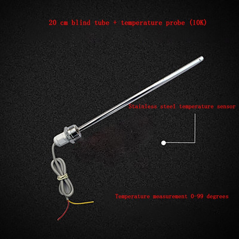 Convenience temperature blind tube for temperature measurement temperature sensors stainless steel: 20cm