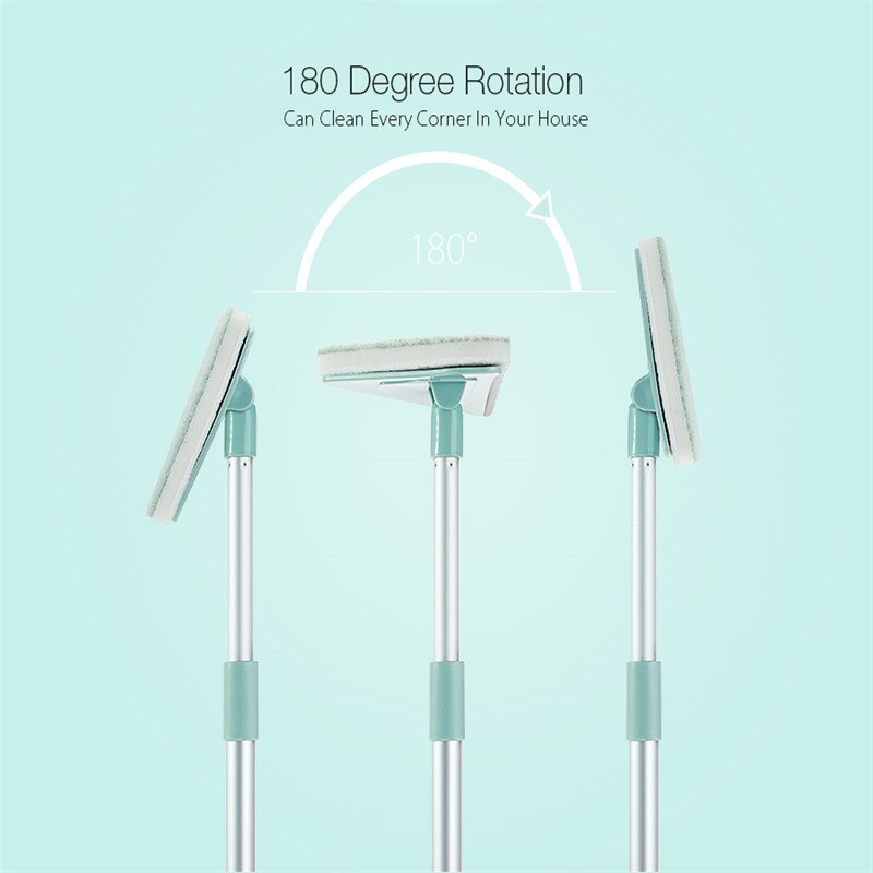 Uitschuifbare Spons Borstels Creatieve Multifunctionele Lange Handvat Zachte Badkamer Bad Tegel Scrubber Spin Hoek Schoner Mops