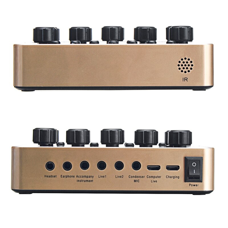 Universal Live Sound Card Microphone Set Device External Recording Singing for Mobile Phone o Live Broadcast
