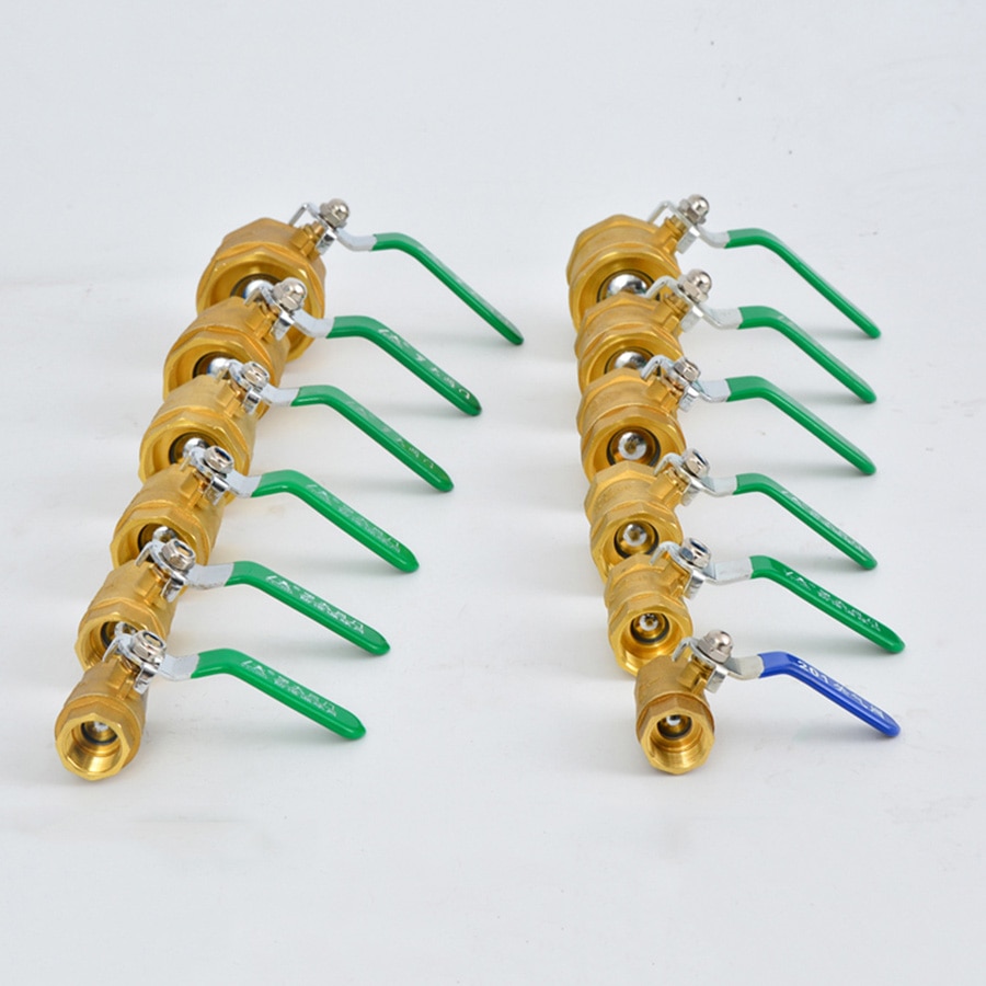 DN10 Brass Ball Valve Thickened Handle 1/4 "3/8" 1/2 "3/4" 1 "BSP Female Male For Water Gas Valve Tap Water Outlet Switch