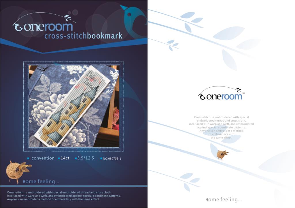 DIY Craft Stich Cross Stitch Bookmark Christmas Plastic Fabric Needlework Embroidery Crafts Counted Cross-Stitching