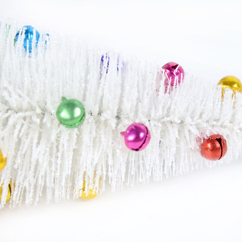 15-30cm White Christmas Tree Glitter Plastic Artificial Pine Tree For Xmas Home Decoration Table DIY Miniatures Landscape Crafts