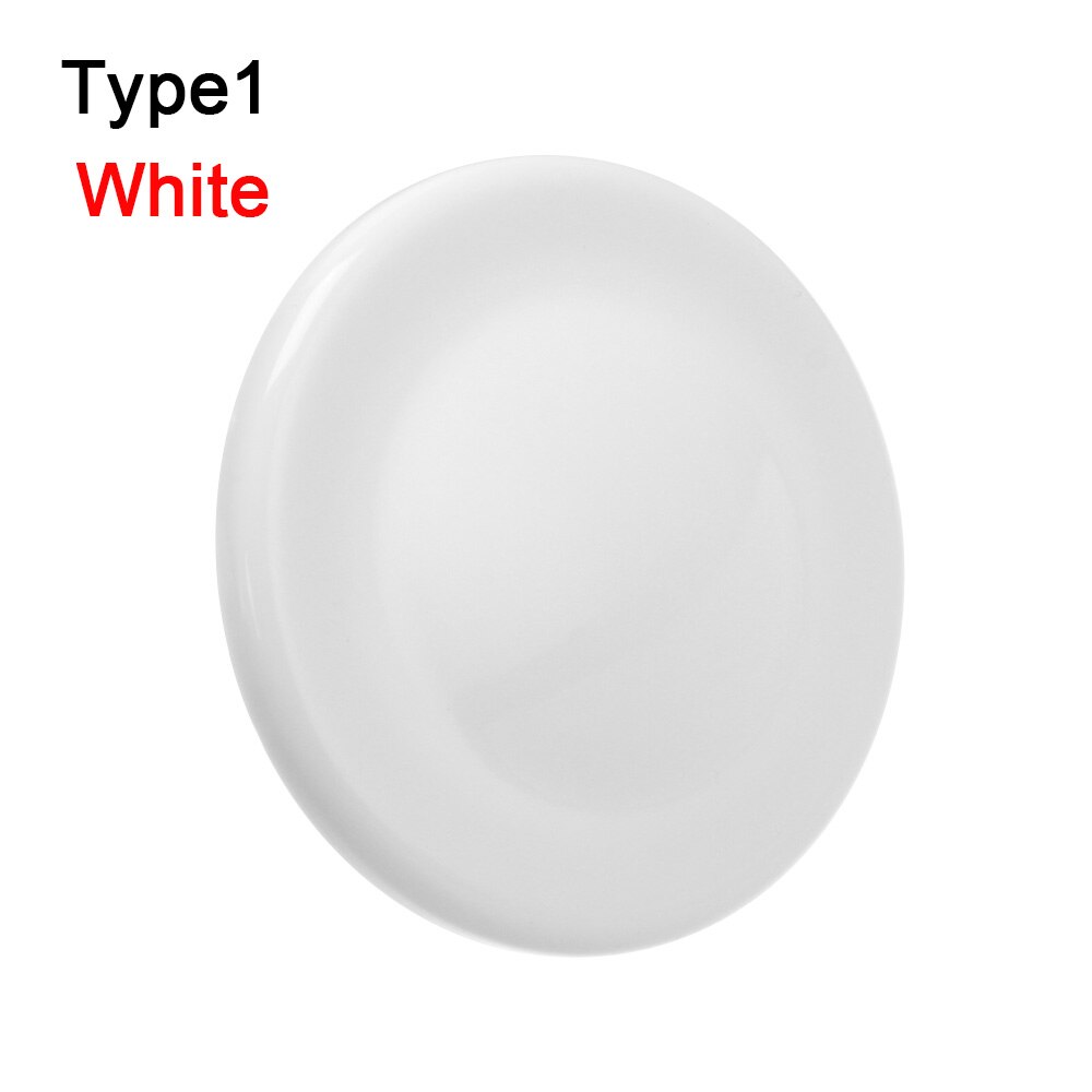 80mm ABS Wall Hole Cover Vent Exterior Reserved Drill Hole Plugs Self Adhesive Decor Cap With Hooks Hardware Decorative: white Type1