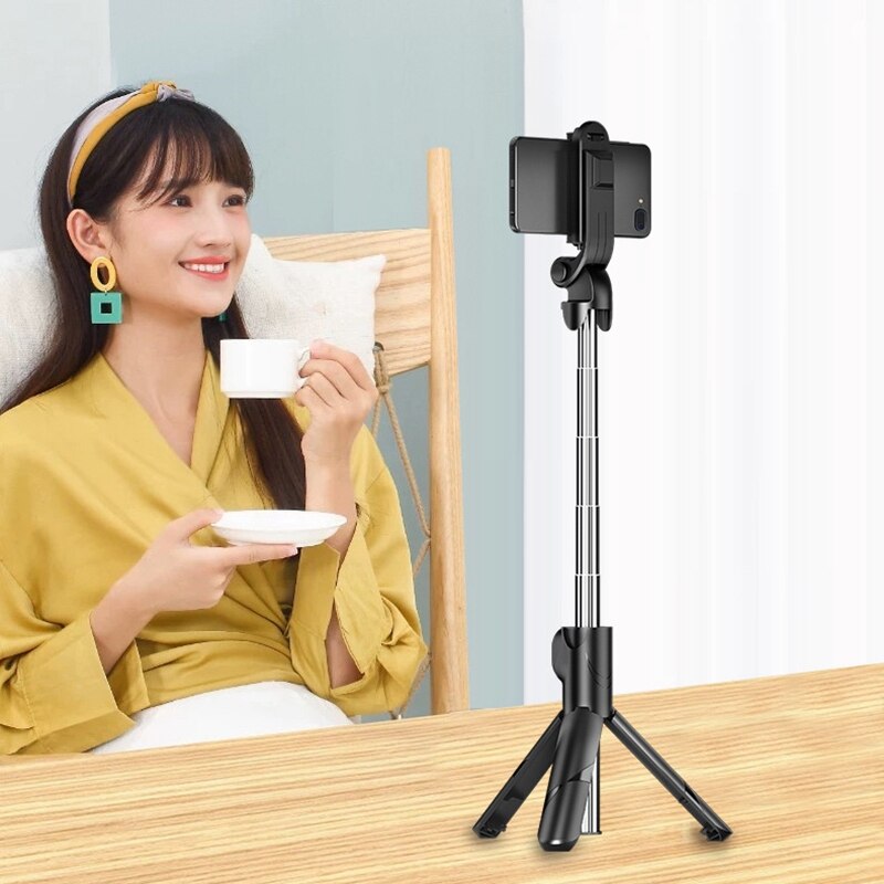 Selfie Stok Statief Uitschuifbare Selfie Stok Mobiele Desktop Live Telescopische Stand Handheld Bluetooth Selfie Stand