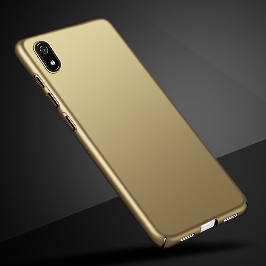 Voor Xiaomi Redmi 7A Case Shockproof Hard PC Bumper Redmi 7A Telefoon Case Voor Xiaomi Redmi 7A Back Cover Voor xiaomi Redmi 7A Fundas: Gold