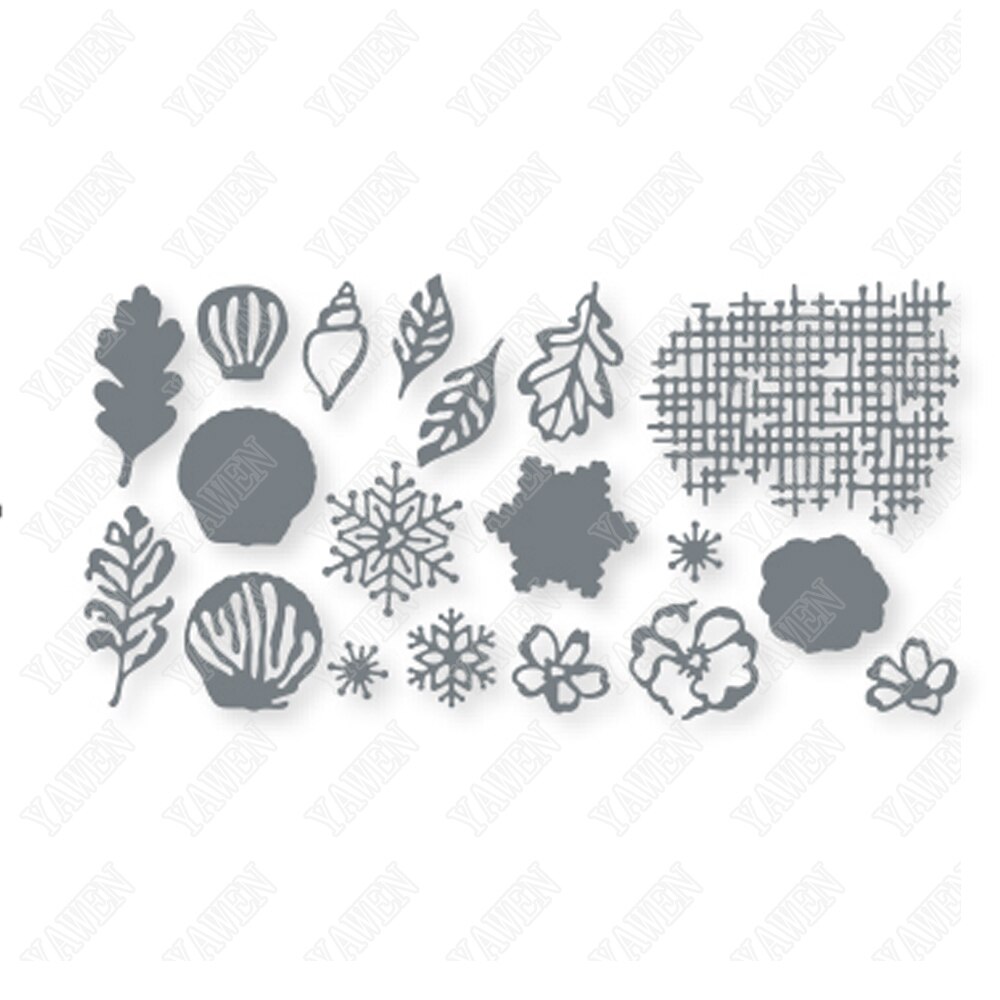 Ocean Shells Metal Cutting Dies And Stamps Scrapbooking Make Photo Album Card Diy Paper Embossing Craft Supplies 2022: zx3211-Dies