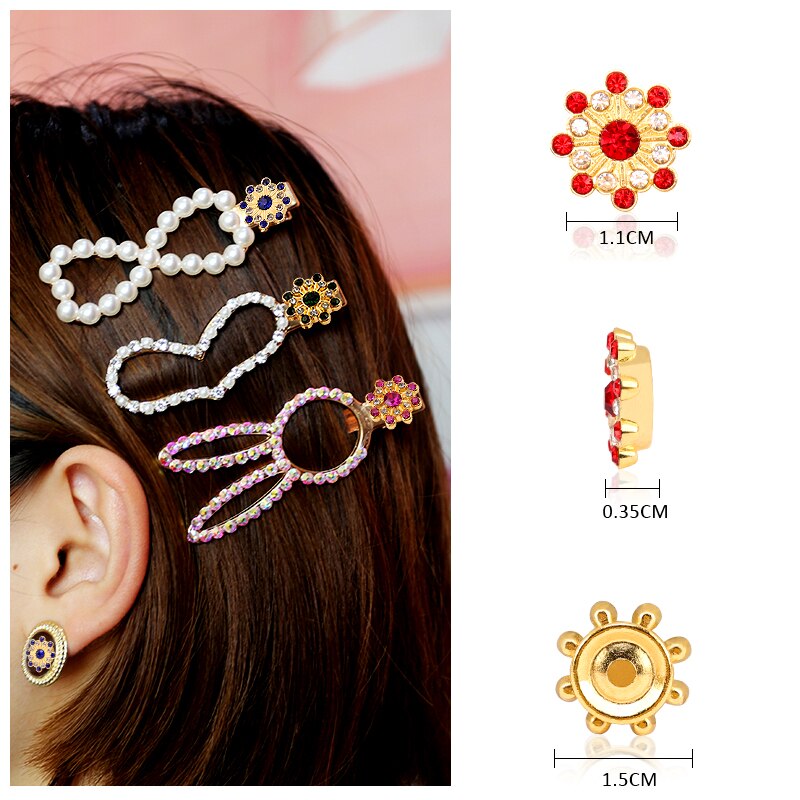 Perles pour vêtements, chaussures, boutons, accessoires de peinture artisanale, Clips pour cheveux, robes, chapeaux et sacs pour enfants,