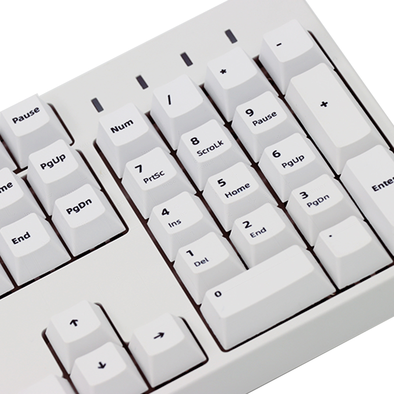 132key caps dye sub keycap Japanese PBT Keycaps White Minimalist Style For GMK Keyboard gk61/64/68/84/tkl87/96/980/108