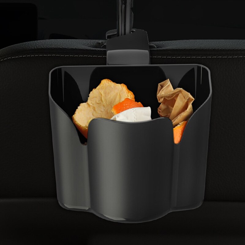 Portable Hanging Car Can Trash – Classic Black Premium Universal Traveling Portable Car Trash Can