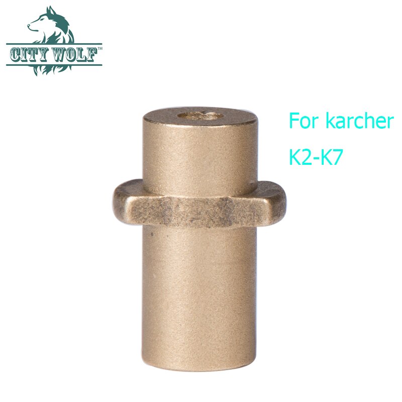 Hogedrukreiniger Schuim Kanon Messing Sneeuw Foam Zeep Fles Schuim Nozzle Adapter Voor Karcher K Serie Auto Washer Stad wolf