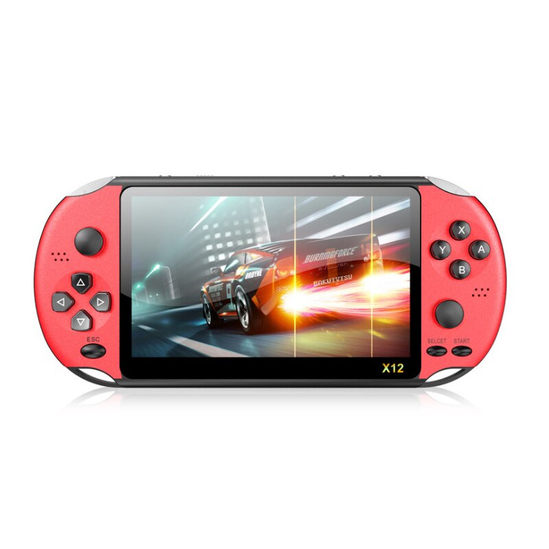 Przenośna przenośna konsola robić gier 5.1 calowy ekran podwójny drążek sterowy wstępnie załadowane klasyczne gry muzyka odtwarzacz filmów obsługa wyjścia TV: Czerwony