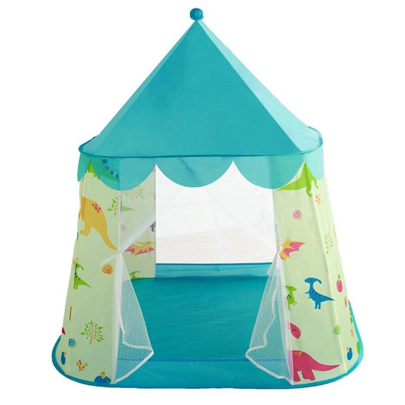 Dinosaur Kinderen Tent Indoor Bal Pool Spel Huis Prins En Prinses Poppenhuis Tent Voor Kinderen Spelletjes Centrum: Blauw