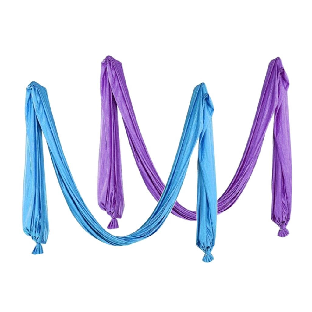Tela de seda para Yoga, Pilates, columpio aéreo, 2 uds.