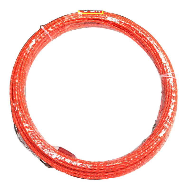 Kabel Push Puller 30m x 5mm Rodder Conduit Snake Vis Tape Getest Draad Puller Kabel Layting Gereedschap