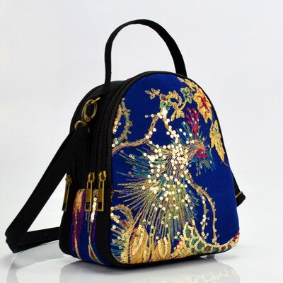 Nice bohemian embroidery women small shopping handbags animal prints lady causal shoulder bag Top multi-use canvas Carrier: 2