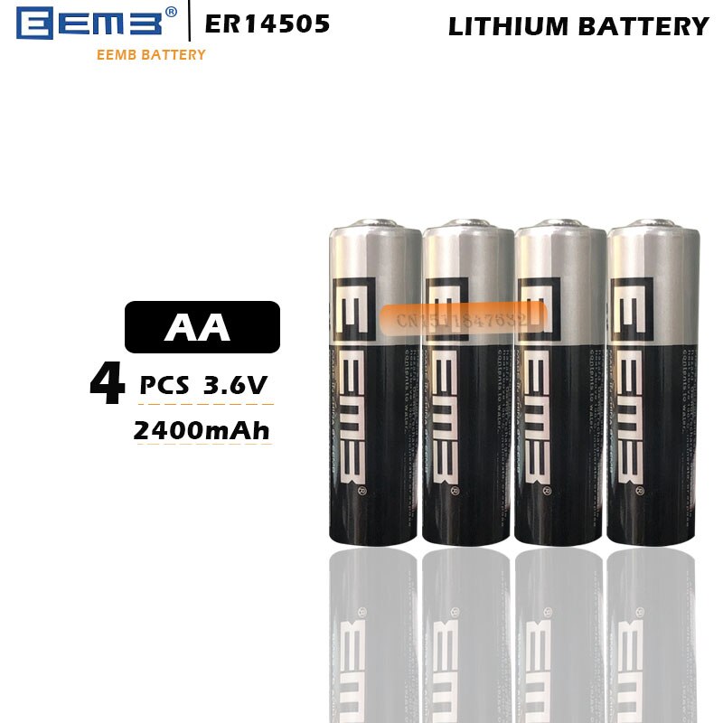 4pcs/lot EEMB ER14505 ER14505H AA 3.6V 2400mAh energy lithium battery smart meter battery