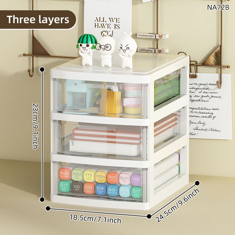Storage Rack Drawer Type Desktop Storage Box Drawer Type Storage Cabinet Of... – Grandado