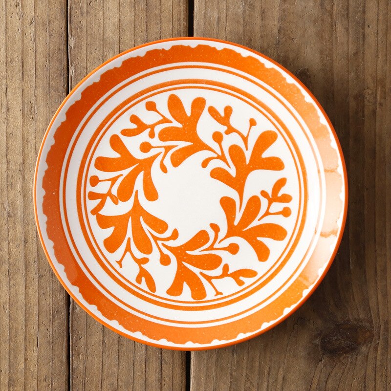 Nordic Creatieve Moderne Minimalistische Onderglazuur Keramische Servies Huishoudelijke 8-Inch Western-Stijl Voedsel En Snack Vlakke Plaat: I 20.5x20.5x2.4cm