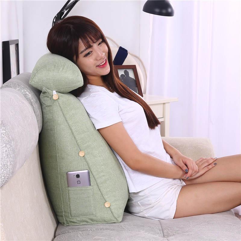 Cojín Lumbar para sofá, almohada de respaldo para cama, silla de oficina, soporte de cintura, tumbona, TV, lectura, decoración del hogar
