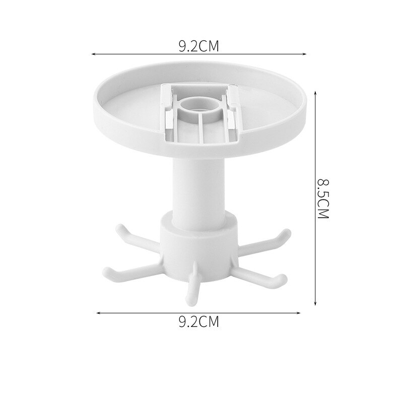 1PC Free-Punch Kitchen Storage Rack Wall-mounted Household Shelf Rotating Hook Pot Kitchenware Hook: 5