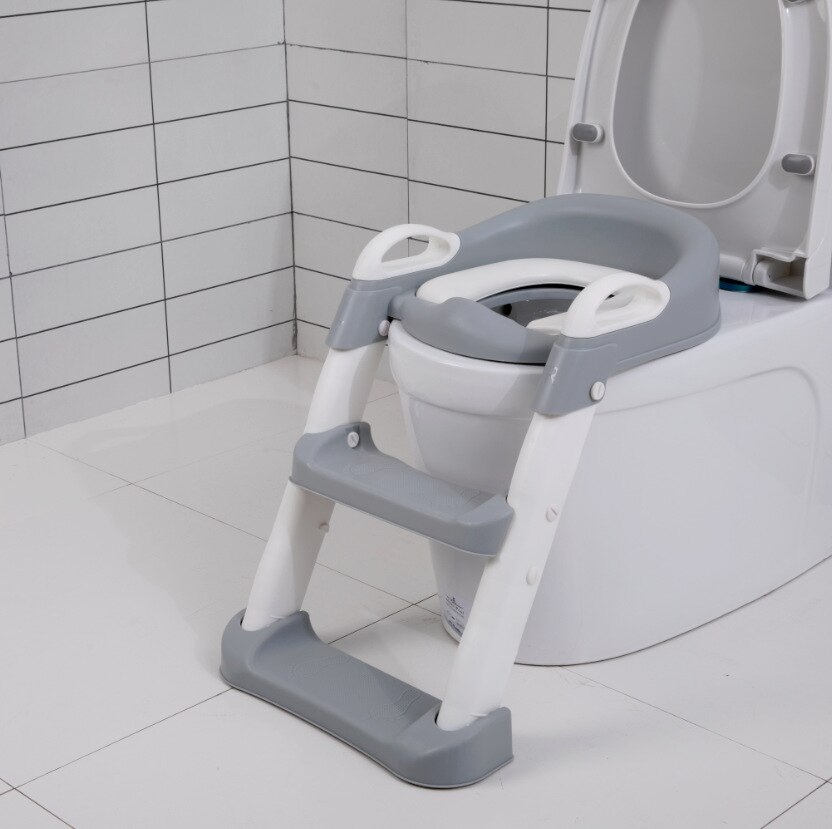 Vouwen Baby Potty Seat Urinoir Rugleuning Training Stoel Met Stap Kruk Ladder Voor Baby Peuters Veilig Wc Potties