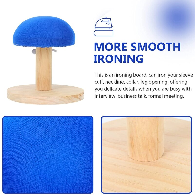 Mini tabouret de repassage rond en bois massif, outil auxiliaire, petite planche de mancherons de Table pour vêtements de maison, colliers épaule Gadget de repassage