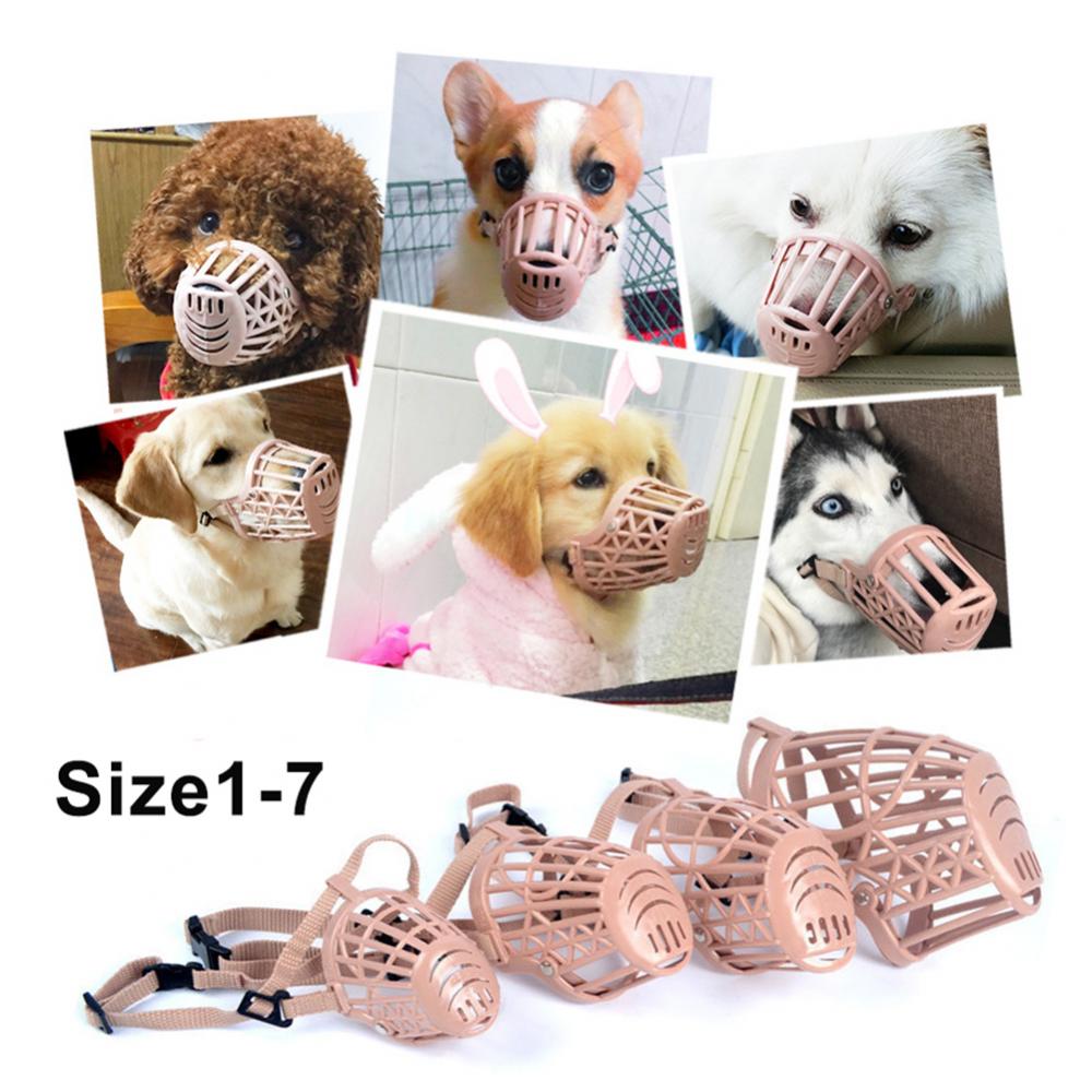 50% Hotplastic Verstelbare Pet Honden Katten Snuit Mand Anti Bijten Mond MaskS1