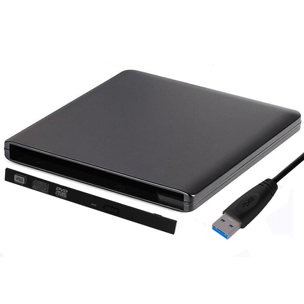 Slim Hard Plastic Usb 3.0 Sata 9.0/9.5Mm Externe Dvd Behuizing CD-ROM Case Voor Laptop Cd/Dvd blu-ray Optische Drive: 9.5 DVD RW