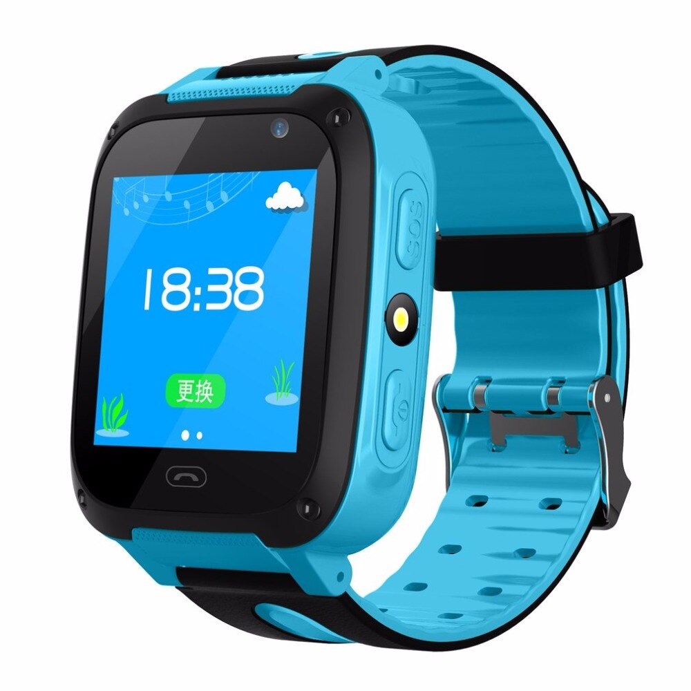 V6 Kinderen Telefoon Horloge Twee-Weg Gesprek Smart Horloge Voor Positionering Intelligente Energiebesparende Horloge Roze Blauw