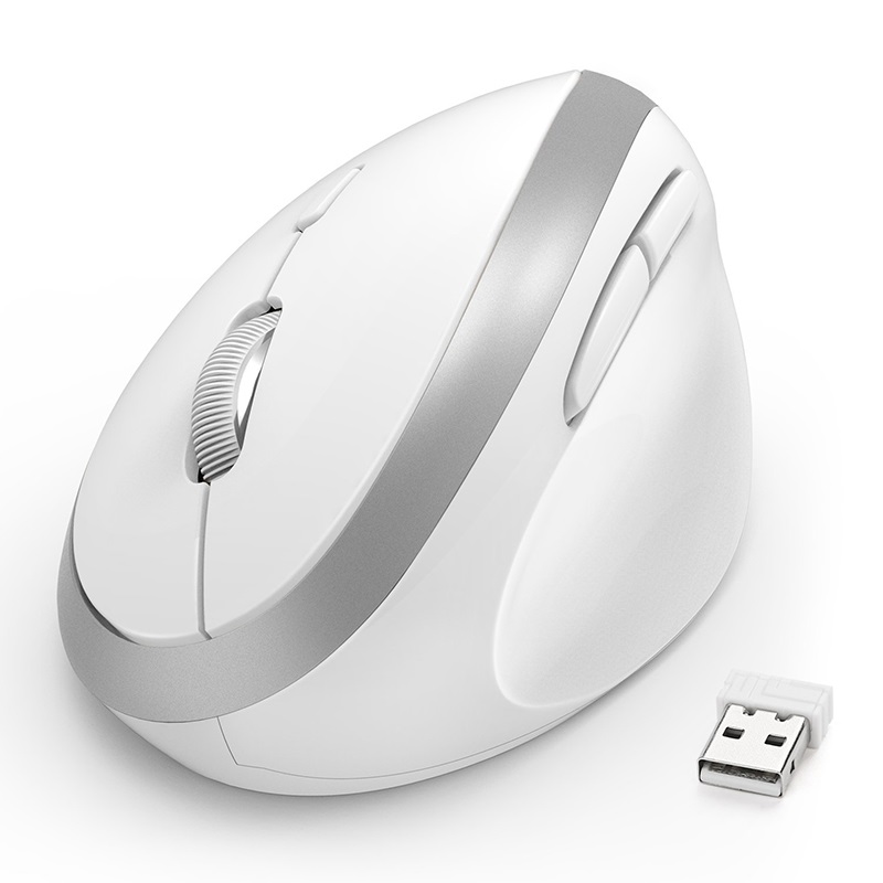 Gelé kam ergonomisk trådløs mus til pc tv laptop justerbar dpi 2.4g trådløs lodret mus computer kontor optiske mus