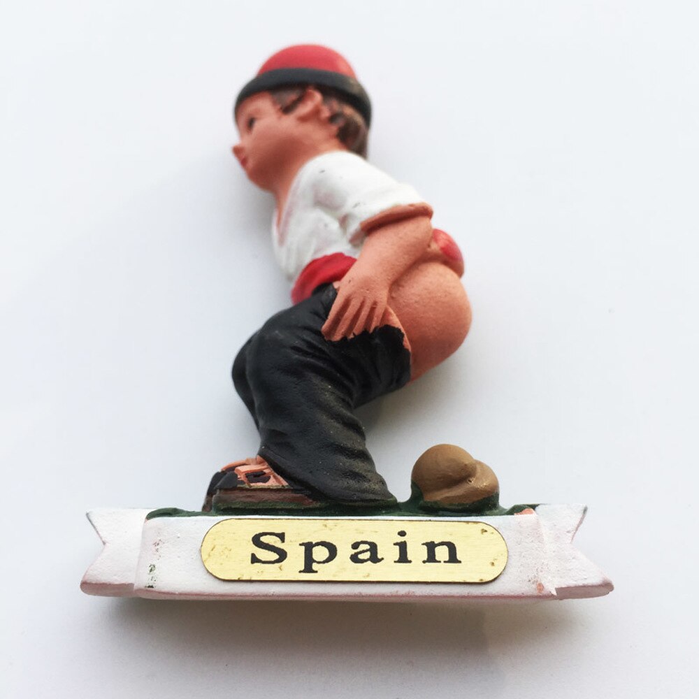 Babelemi Leuke Spanje Caganers Magneet Toerist Souvenirs Handgemaakte 3d Hars Koelkast Magnetische Stickers Home Decor