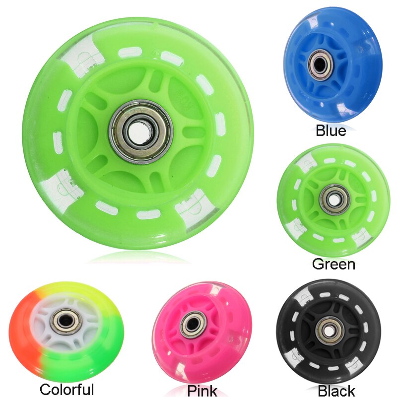Wheel 80mm Rear Micro Multi-color Scooter Car Lights For Mini Up Flash mute wheel Inline skating flashing