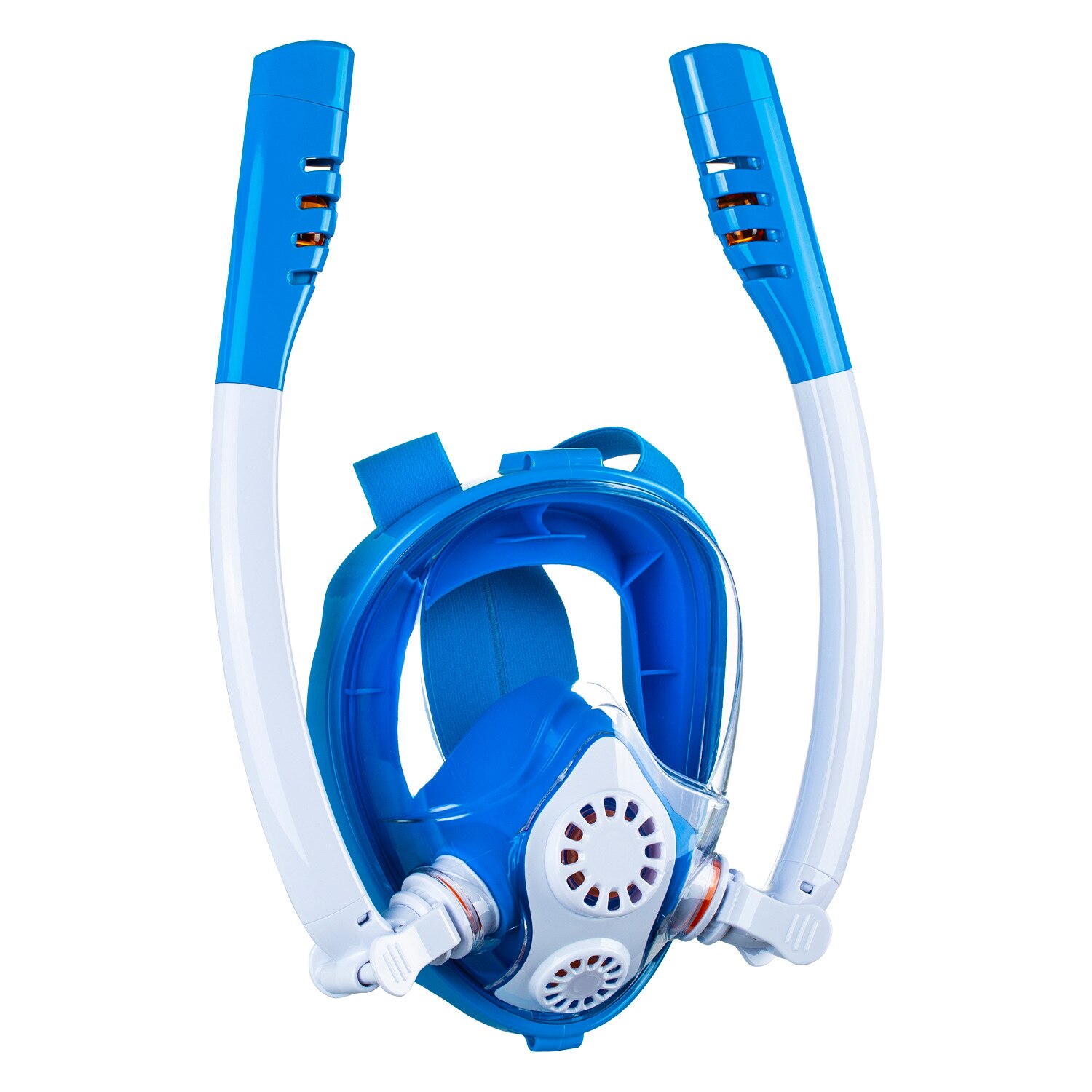 Wentsen Children snorkeling mask full dry silicone swimming glasse for kids boy and girls diving mask double breathing tube
