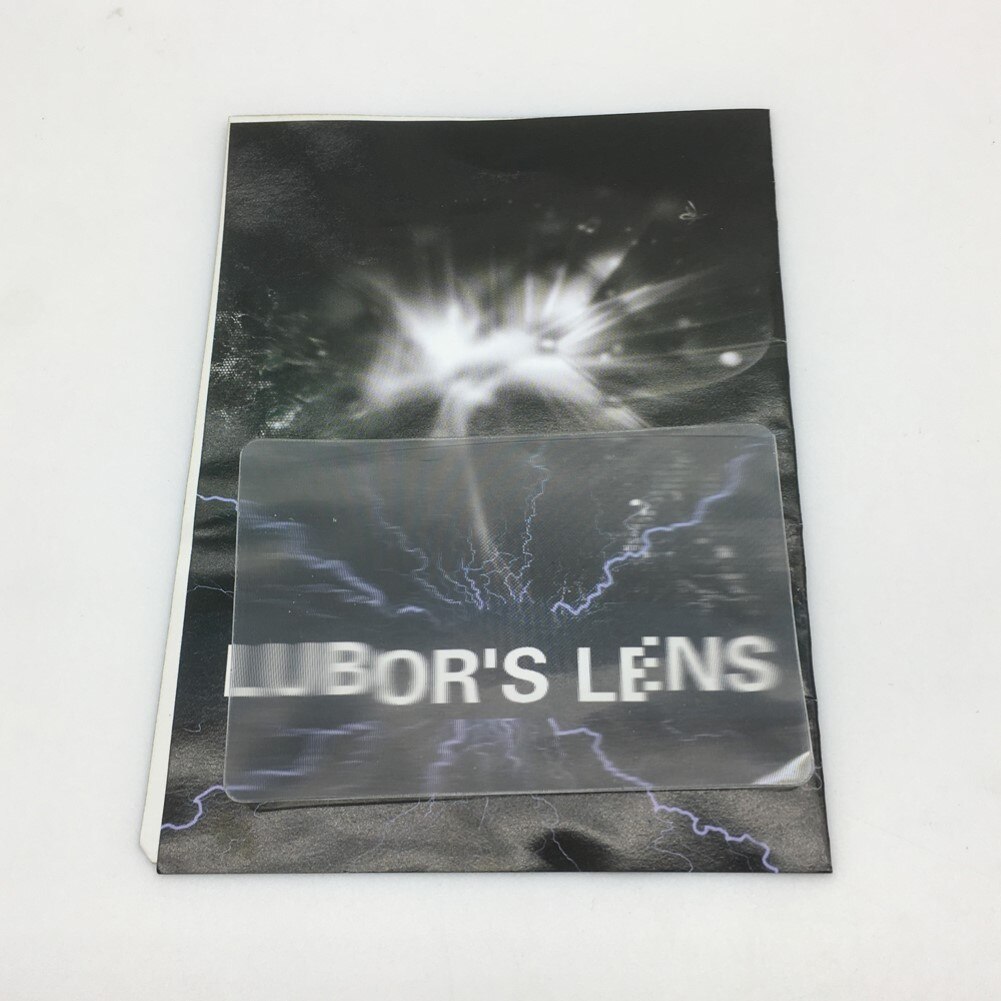 2Pcs Lubors Lens Gimmick Card with Pen Magic Stage Illusions Props