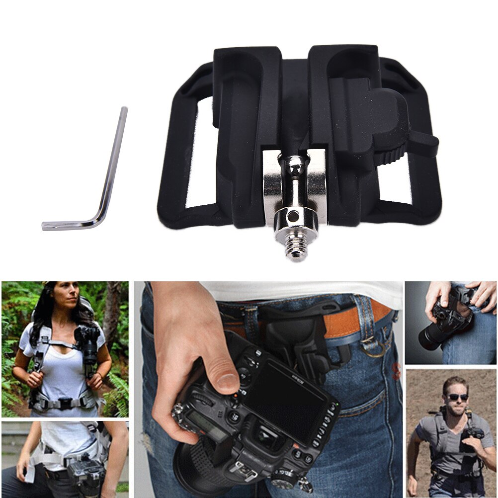 Snel Laden Holster Hanger Quick Strap Taille Riem Buckle Button Mount Clip Camera Video Tassen Voor Sony/Canon/nikon Dslr Camera