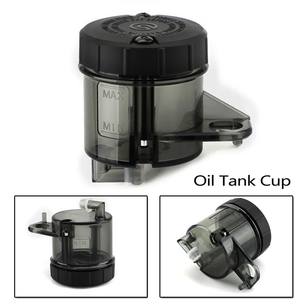 Clear Black Oil Tank Cup For Suzuki Accessories Black Replacement Clear black