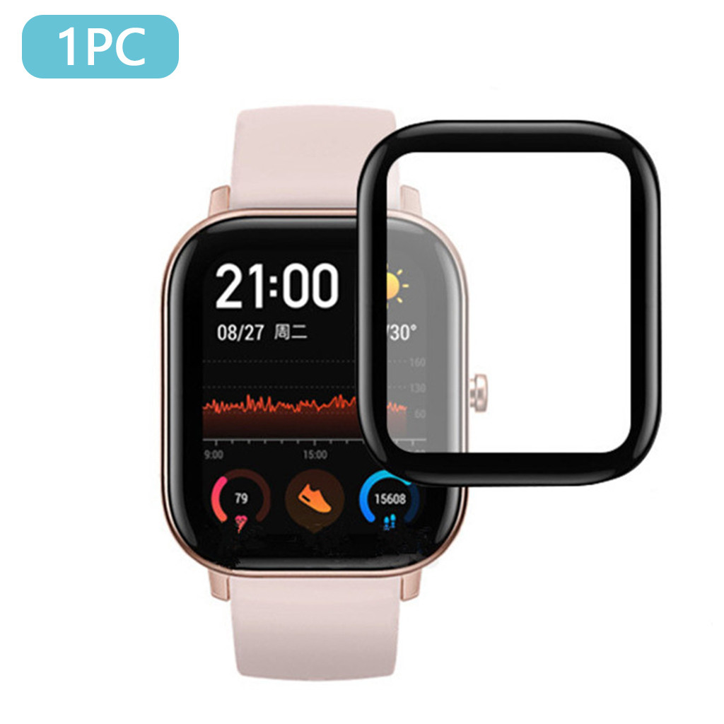 Ouhaobin 1/2/3 stücke Ultra klar Gehärtetem Haustier Bildschirm Schutz Film für AMAZFIT GTS Clever Uhr 1022 #2: 1pc