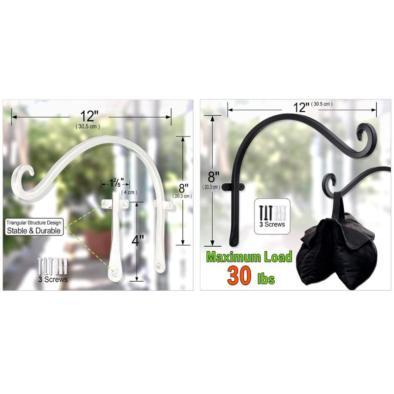Maceta nórdica de flor para colgar en pared, soporte de planta, gancho para soporte, decoración de balcón